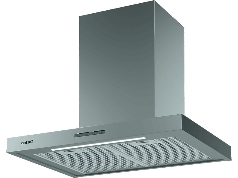 REACONDICIONADO Seminuevo Bueno Campana decorativa - Cata SYGMA 7010 X, 4 Niveles, 802 m³/h, 70 cm, 280W, Tira de luz LED, Inox