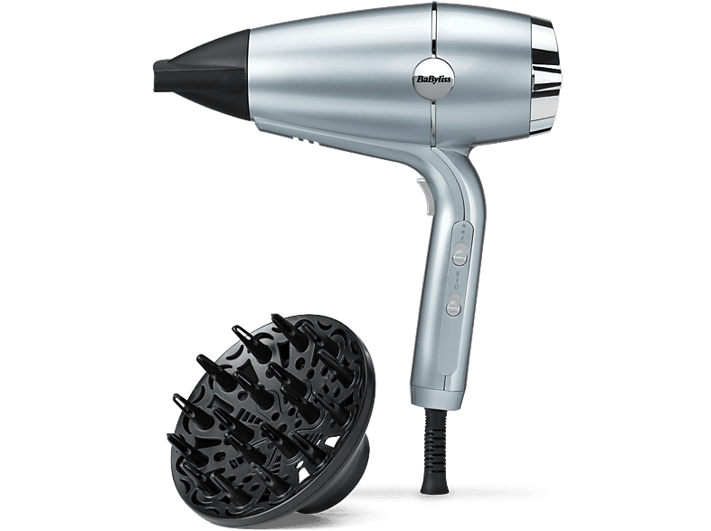 REACONDICIONADO Seminuevo Muy bueno Secador - Babyliss Hydro Fusion 2100 W, Sistema iónico dual, Hidratación y brillo, 3 temperaturas, 2 velocidades