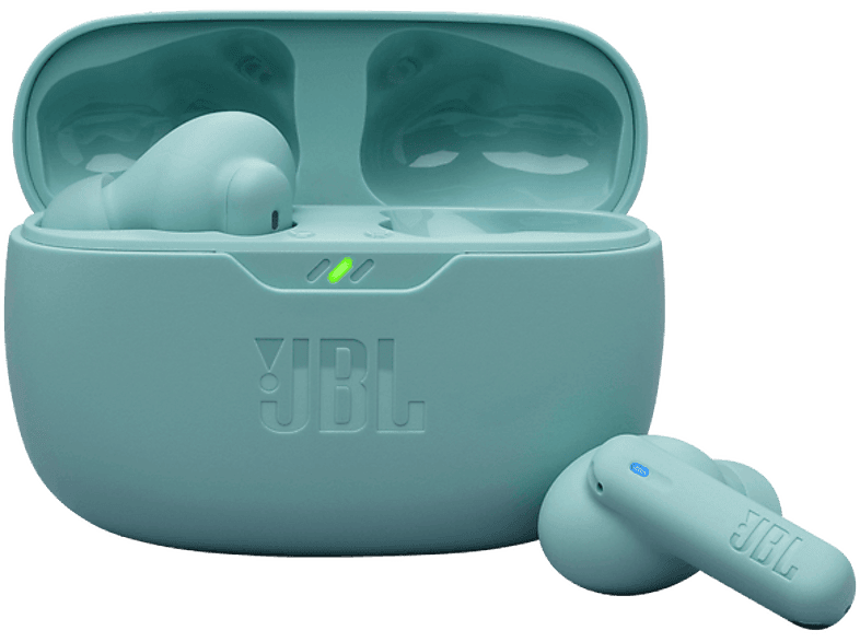 REACONDICIONADO Seminuevo Muy bueno Auriculares True Wireless - JBL Wave Beam 2, 40 h Autonomía, IP54, Cancelación de ruido, Ergonómico, Turquesa