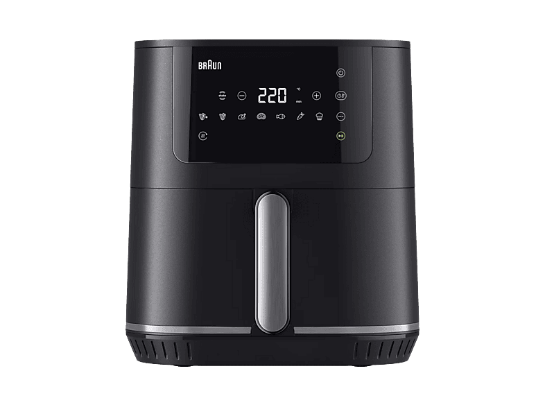 REACONDICIONADO Seminuevo Muy bueno Freidora de aire - Braun MultiFry 5 HF5030, 1700W, 6 l, Temperatura 80° a 200°, 8 programas automáticos, Negro