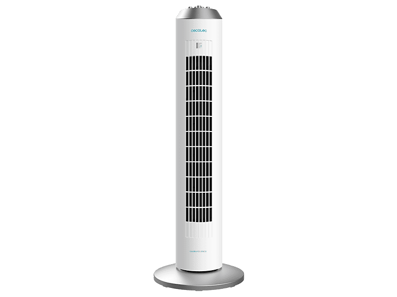 Ventilador de torre - Cecotec EnergySilence 2000 SkyCool, 60 W, 3 L, velocidades, 41", Oscilación 50º, Difusor aromas, Blanco