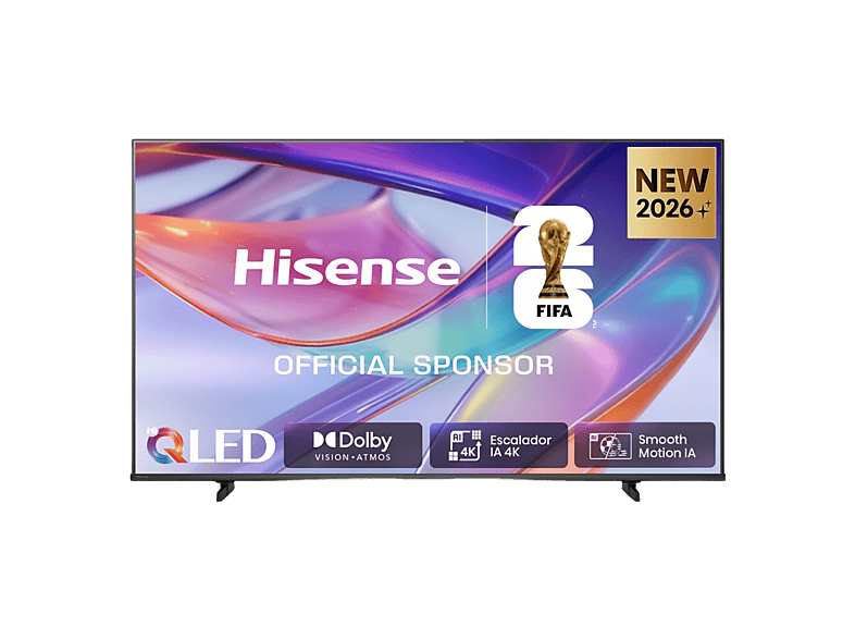 TV QLED 75" - Hisense 75E7S, 4K, Esclador 4K IA, Modo Juego Plus, Dolby Visión IQ, Negro